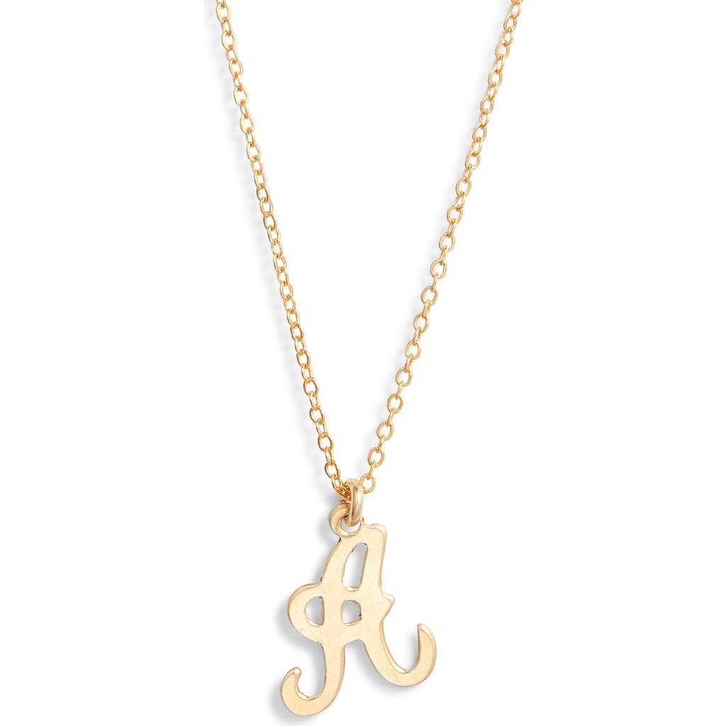 Set & Stones Gianna Initial Pendant Necklace In Gold/a