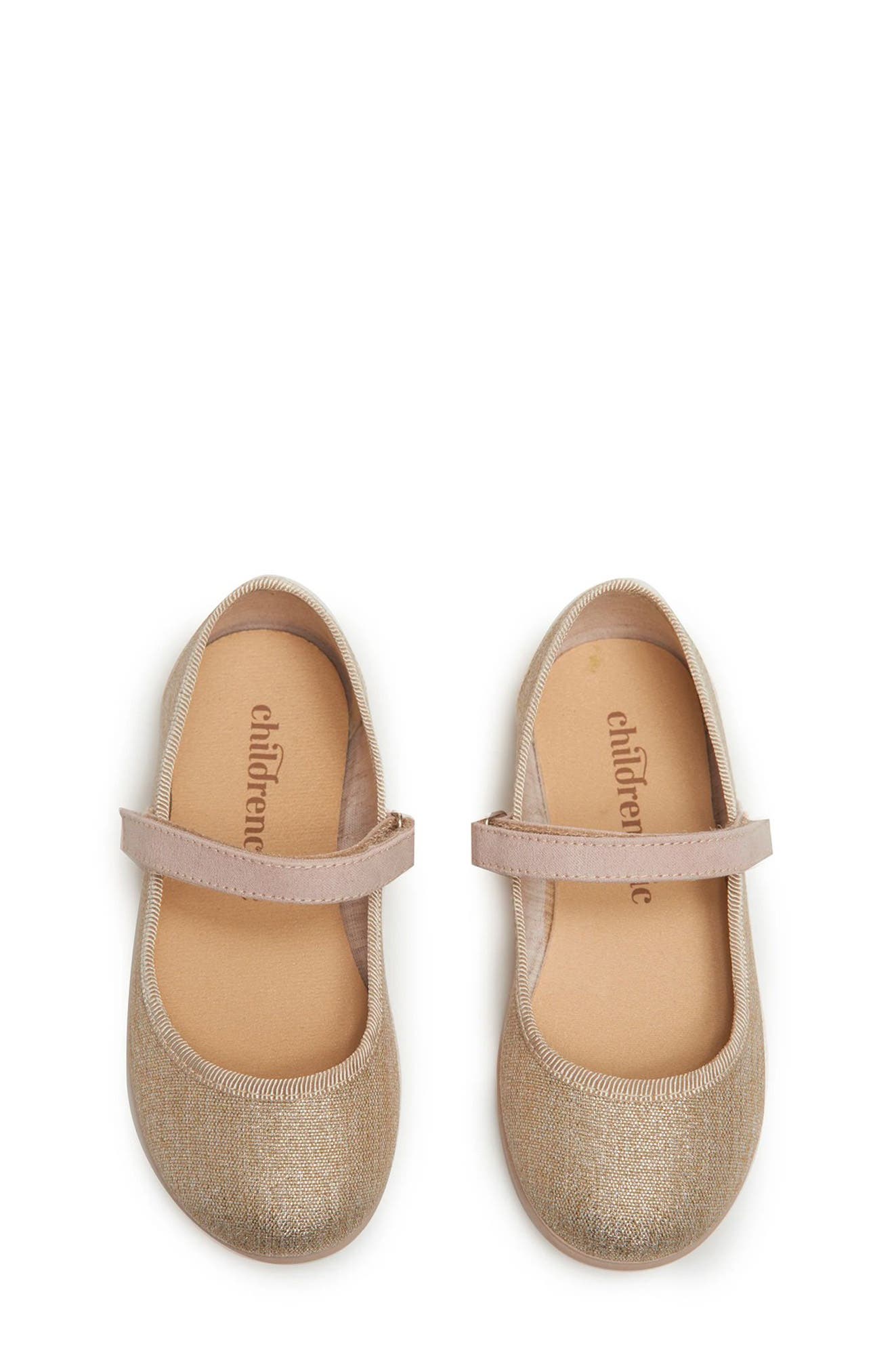 CHILDRENCHIC Mary Jane Canvas Sneaker, Alternate, color, Gold