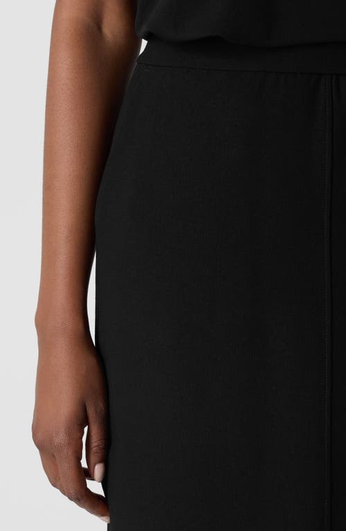 Eileen Fisher Front Slit Maxi Skirt In Black