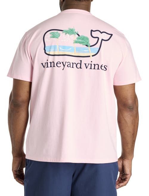 Vineyard Vines Vintage Whale Short Sleeve Pocket Tee In Flamingo