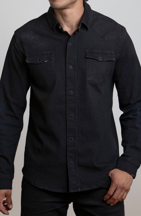 Big Sky Stretch Western Denim Shirt