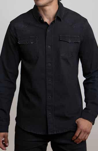 CANYON OF HEROES Skull Stretch Western Denim Shirt CANYON OF HEROES Skull Stretch Western Denim Shirt
