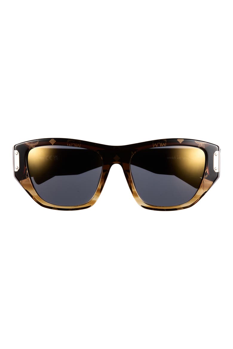 55mm Cat Eye Sunglasses, Main, color, BROWN SMOKE MIRROR