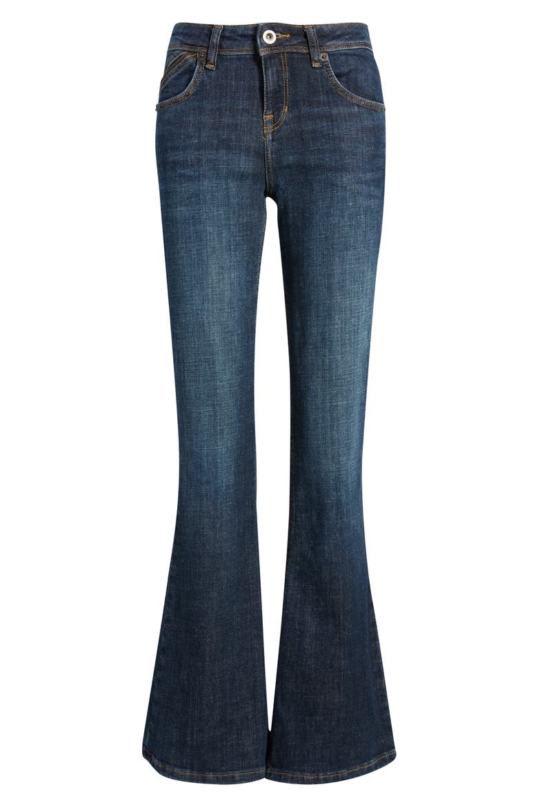 Brooke Low Rise Flare Jeans, Alternate, color, DARK VINTAGE