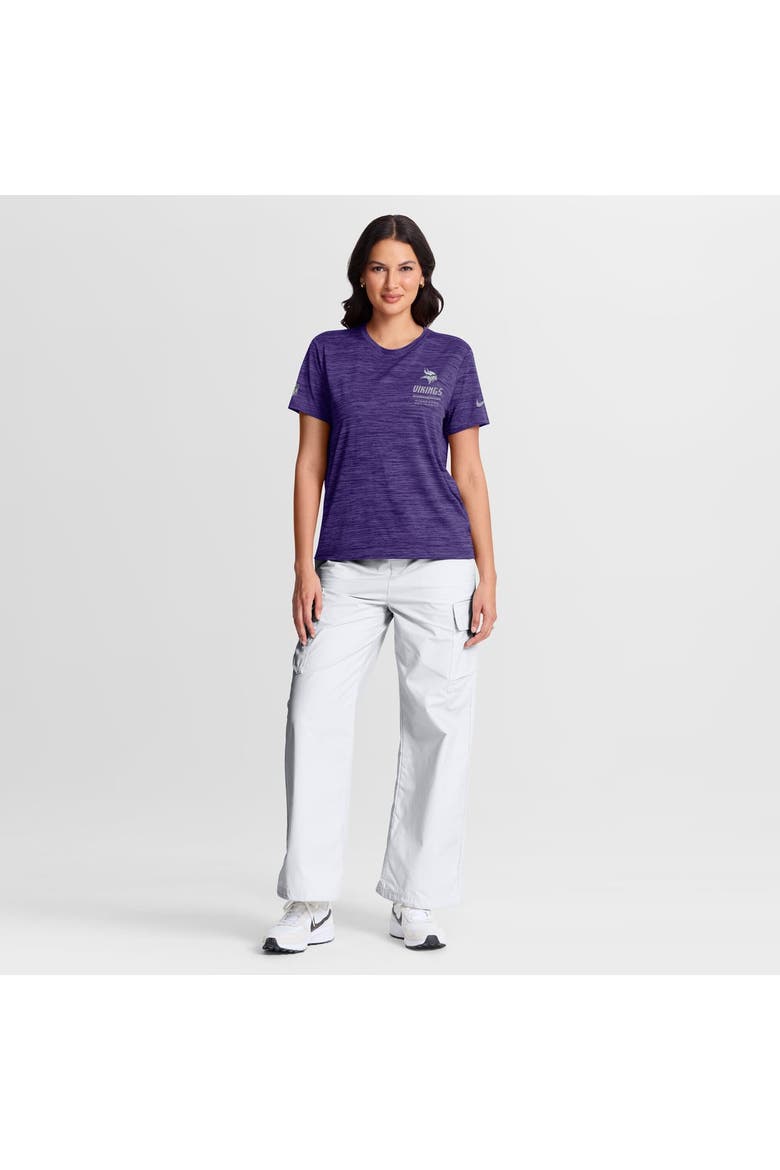 Women's Nike Purple Minnesota Vikings Sideline Velocity Dri-FIT T-Shirt, Alternate, color, Purple