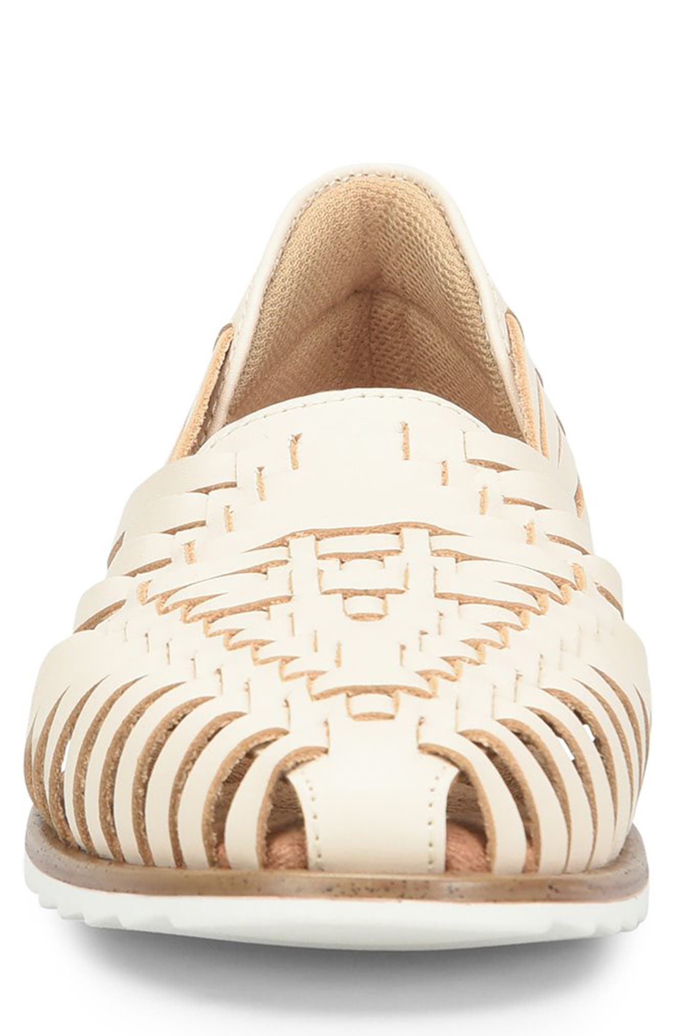 EUROSOFT Woven Ranie Flat, Alternate, color, Cream 274