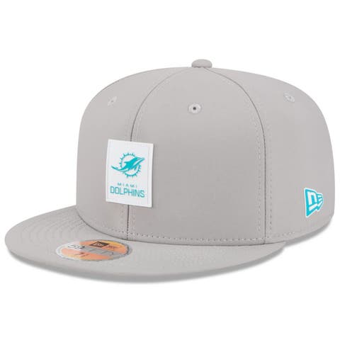 Men's New Era Gray Miami Dolphins 2025 Sideline  59FIFTY Fitted Hat