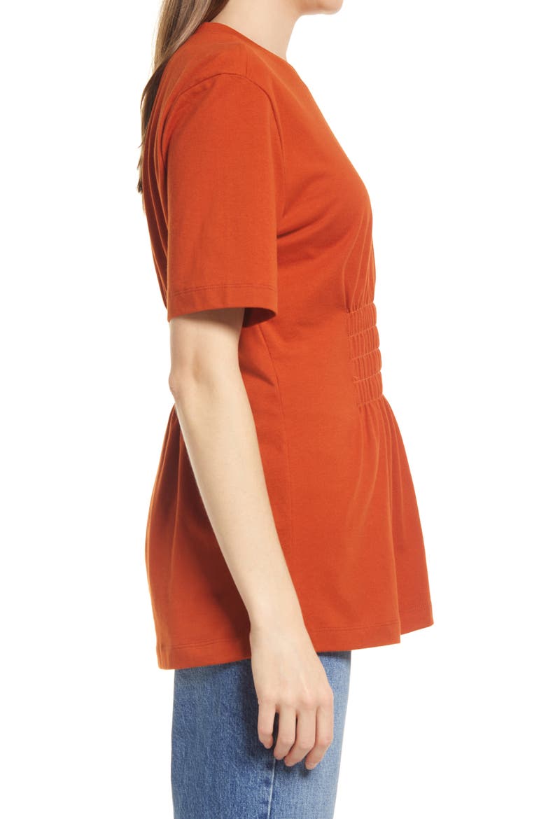 Waist Detail Top, Alternate, color, RUST POTTERY