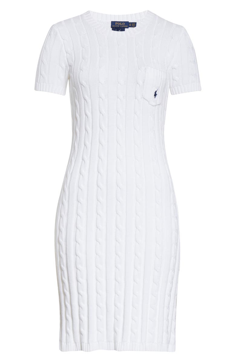 Polo Ralph Lauren Cable Knit Sweater Dress, Alternate, color, 