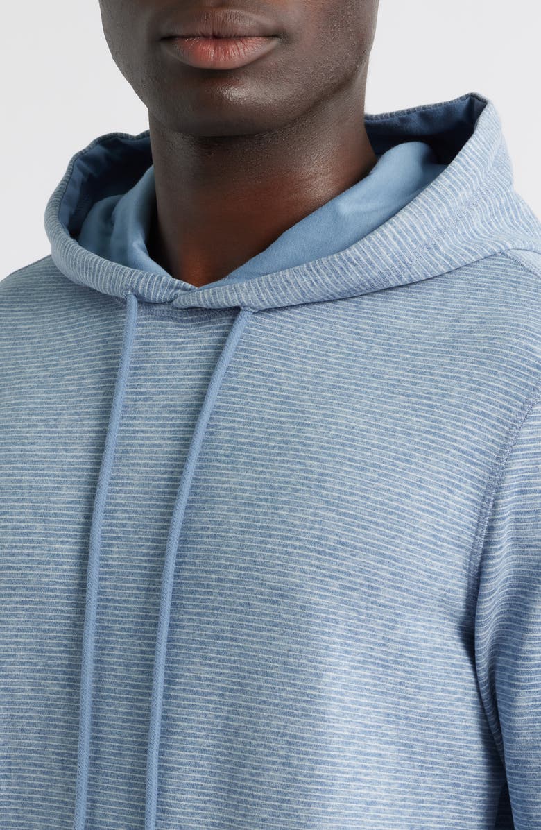 Daniel Buchler Pinstripe Pajama Hoodie, Alternate, color, Blue Stripe