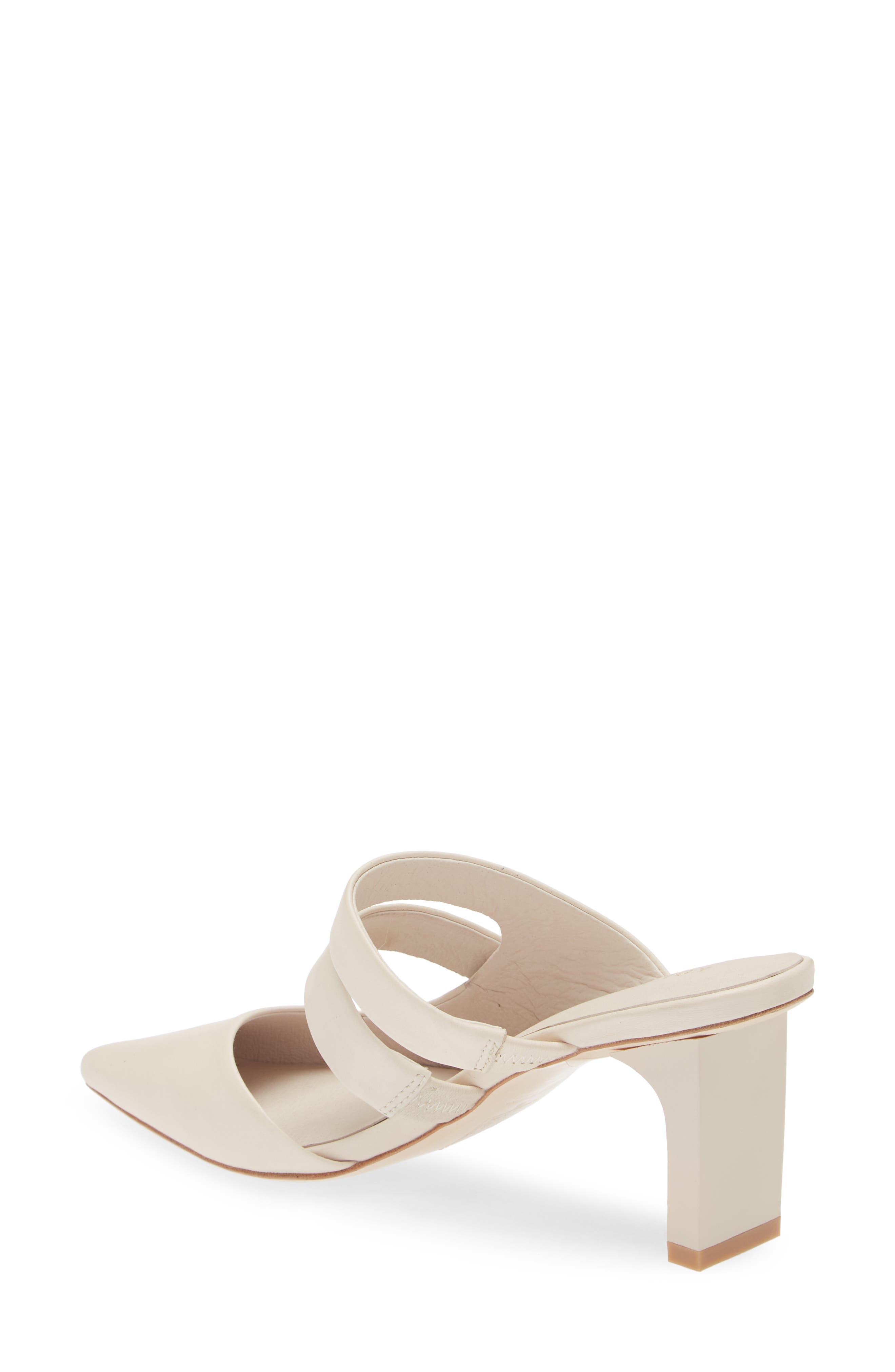KOKO + PALENKI Century Pointed Toe Mule, Alternate, color, Beige Leather