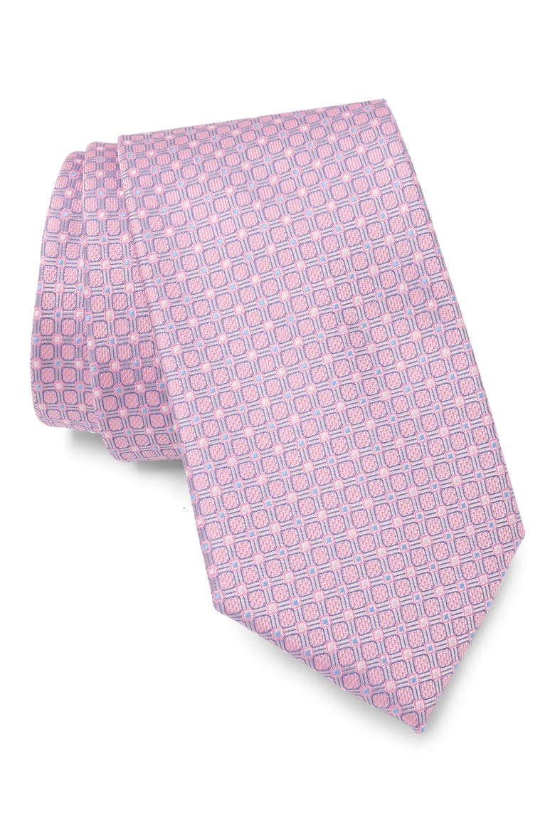 Allison Geo Jacquard Tie, Main, color, PINK