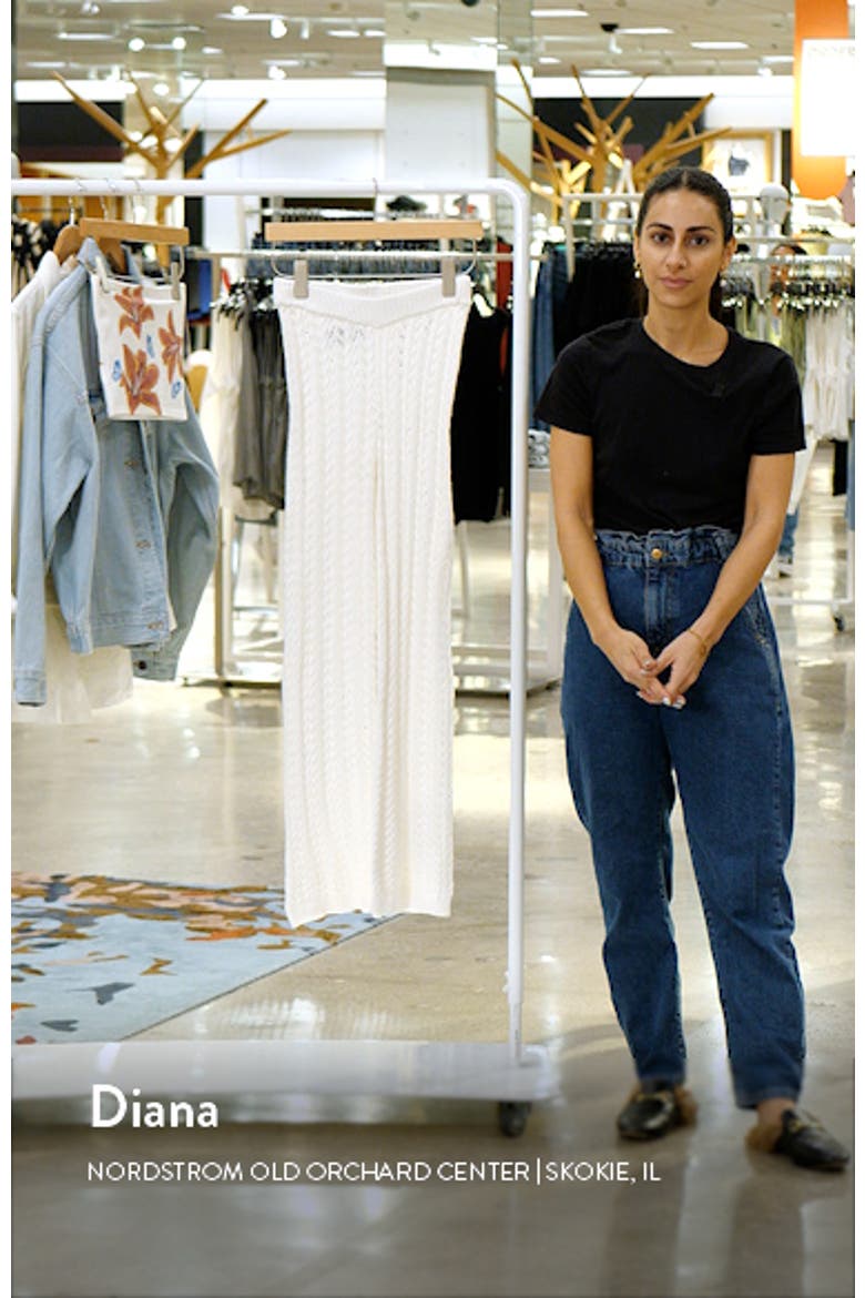 Elektra Sheer Open Knit Cover-Up Pants video