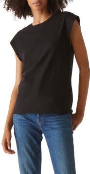 Michael Stars Joey Power Shoulder T-Shirt