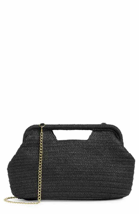 Collection XIIX Cutout Handle Straw Clutch