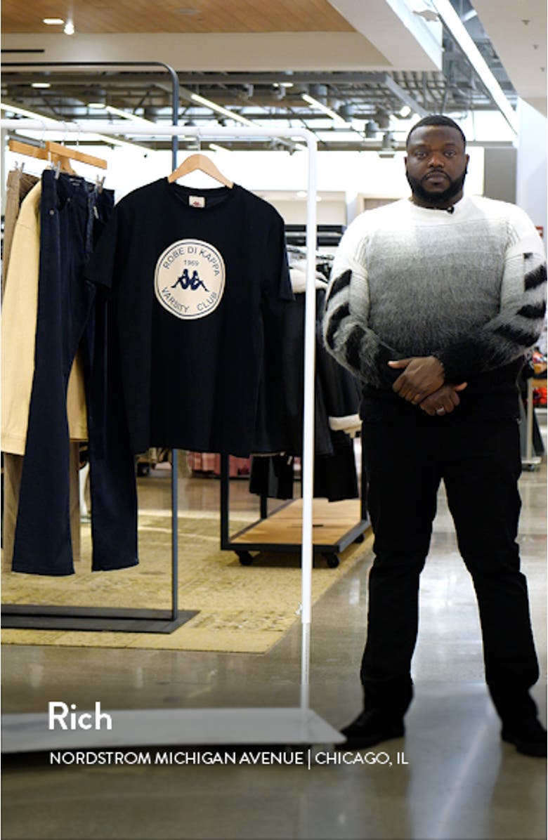 Giovani Varsity Club Cotton Graphic T-Shirt, sales video thumbnail