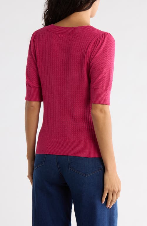Dr2 By Daniel Rainn Pointelle Stitch Sweater