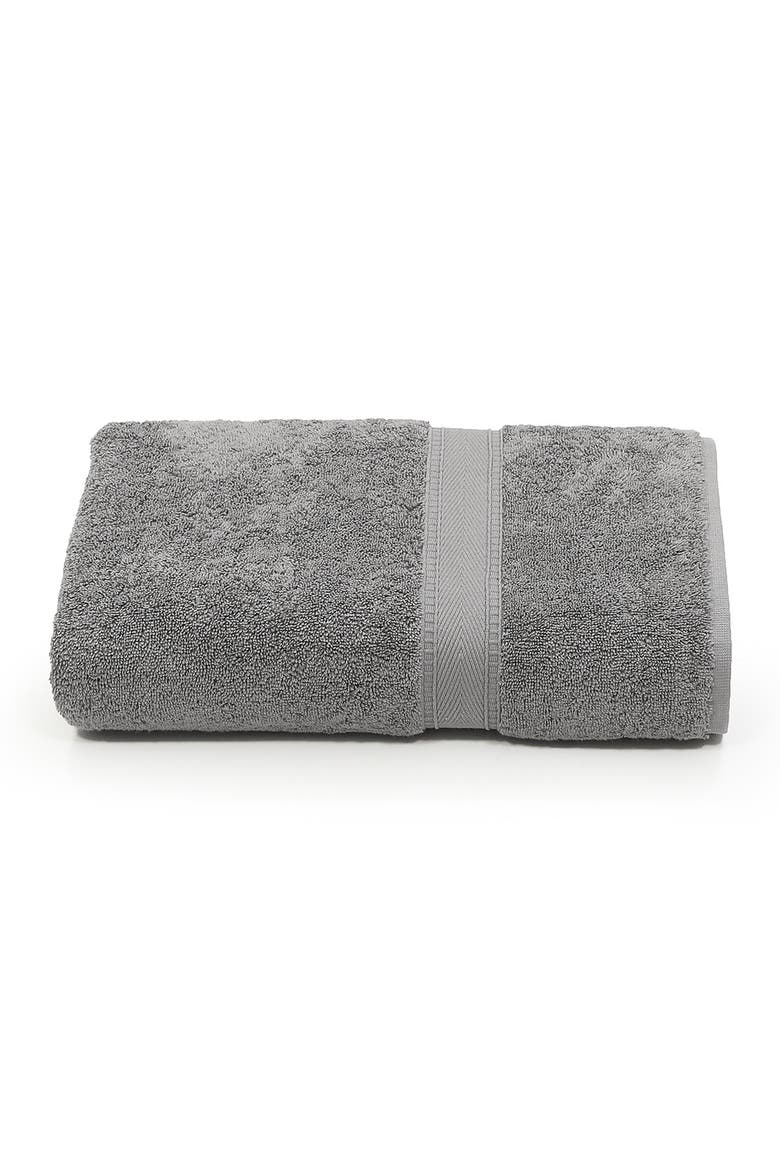 Sinemis Terry Bath Towel - Dark Grey, Main, color, DARK GREY
