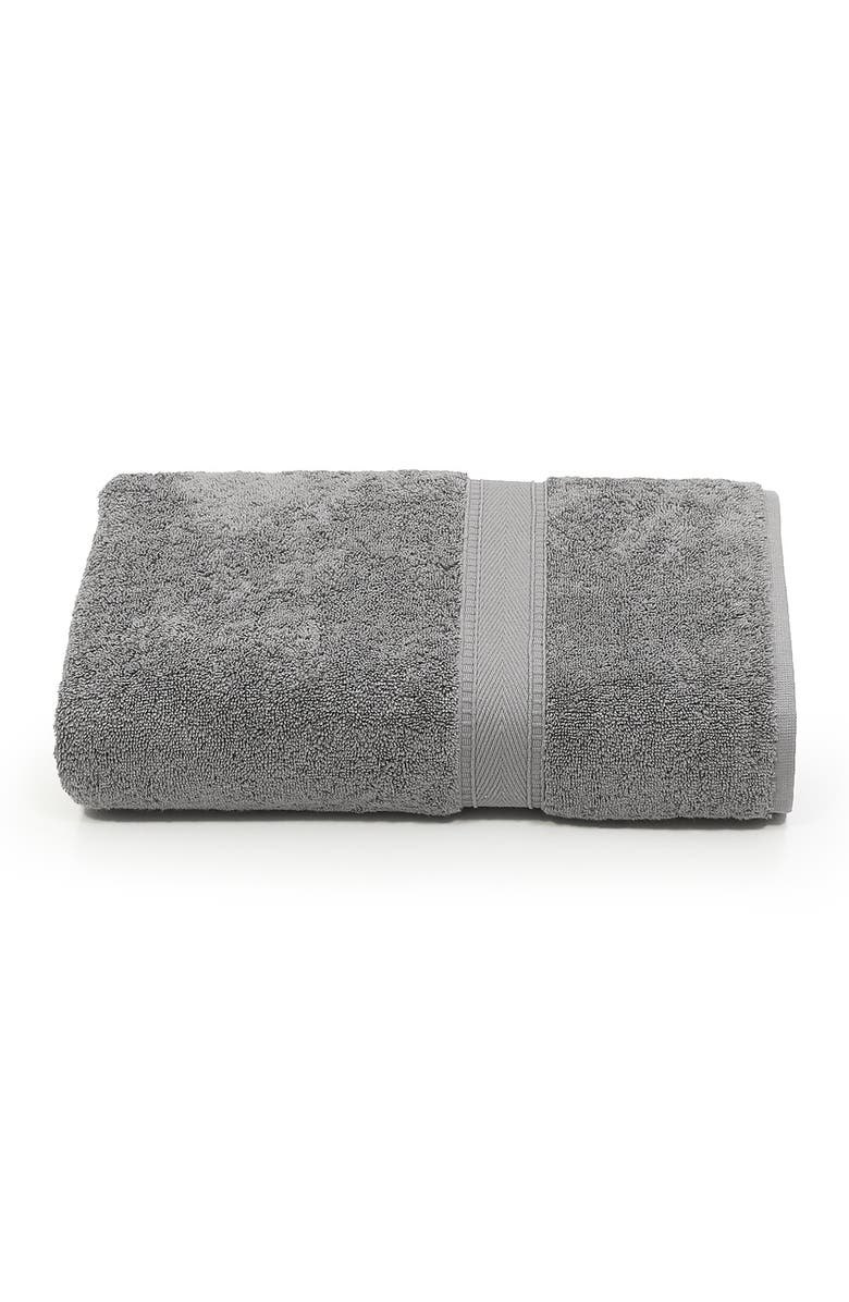 Linum Home Textiles Sinemis Terry Bath Towel - Dark Grey, Main, color, Dark Grey