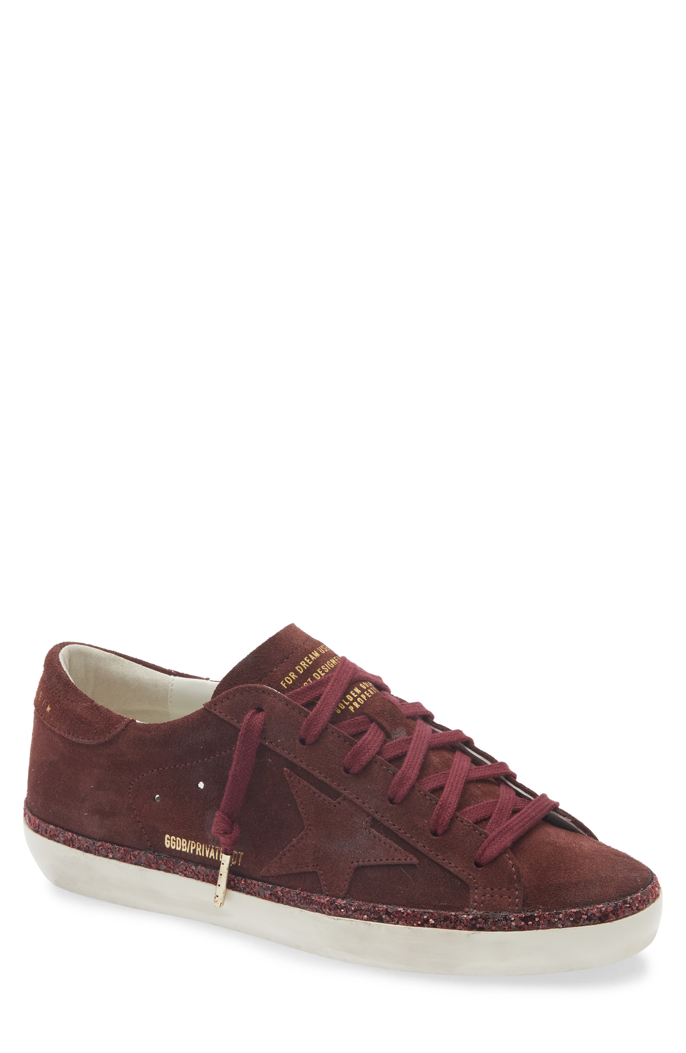 Golden Goose Super-Star Low Top Sneaker, Main, color, Burgundy