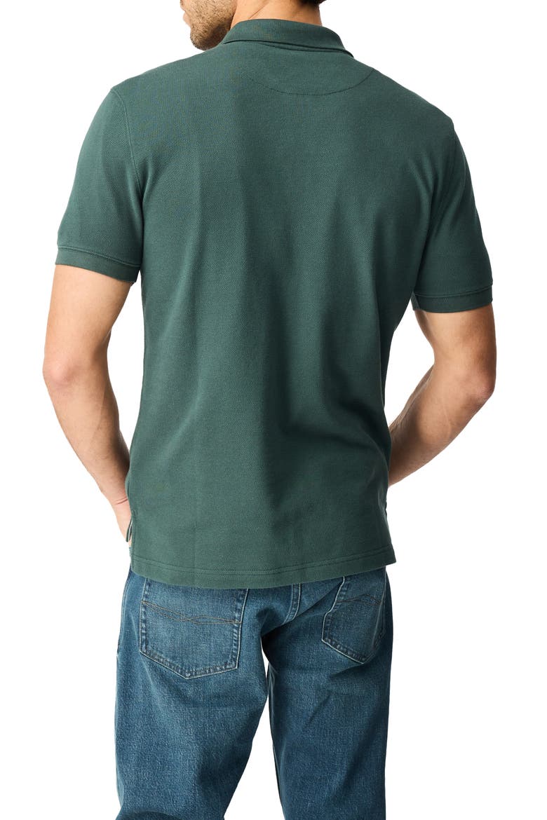 Gunn Piqué Sports Fit Cotton Polo, Alternate, color, VINE
