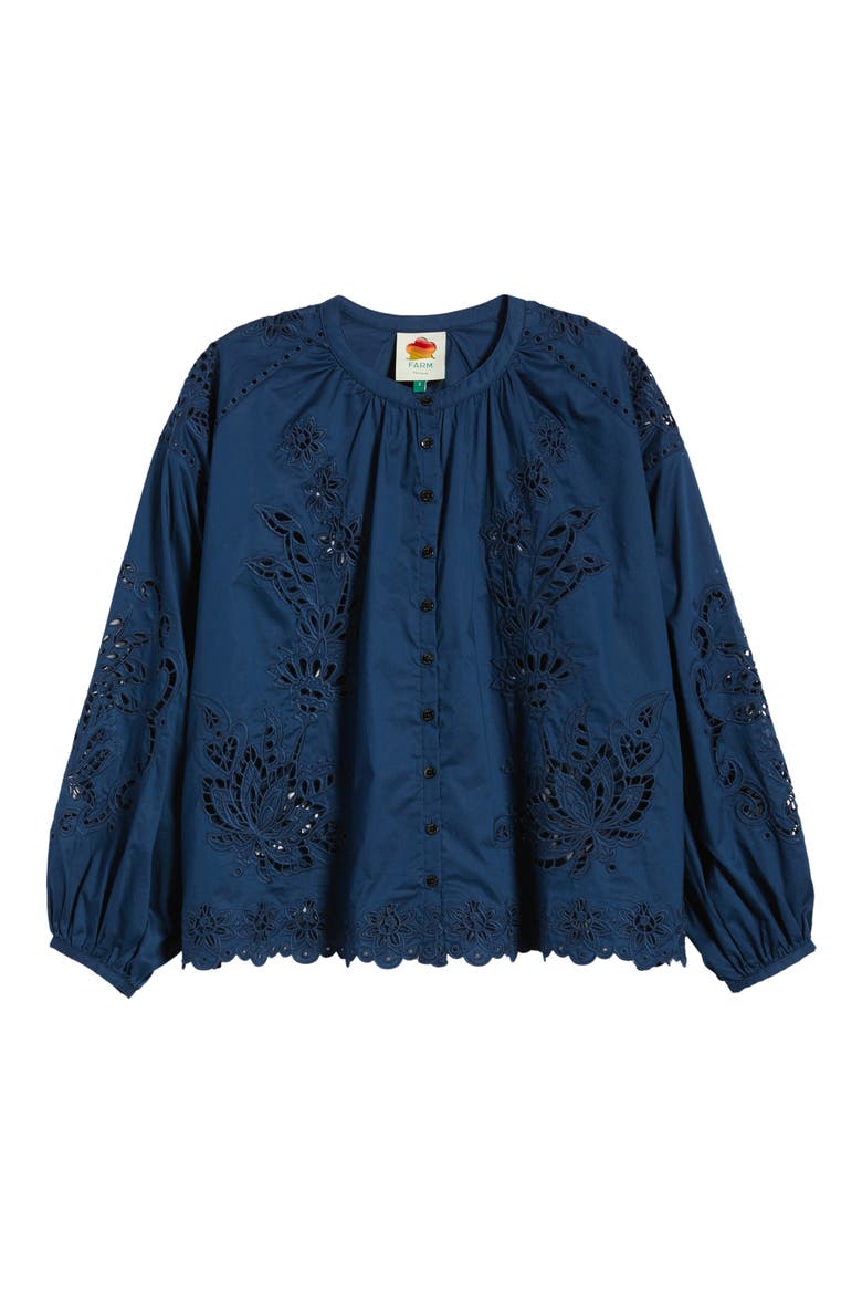 Artisanal Button-Up Top, Alternate, color, NAVY BLUE
