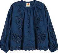 FARM Rio Artisanal Button-Up Top