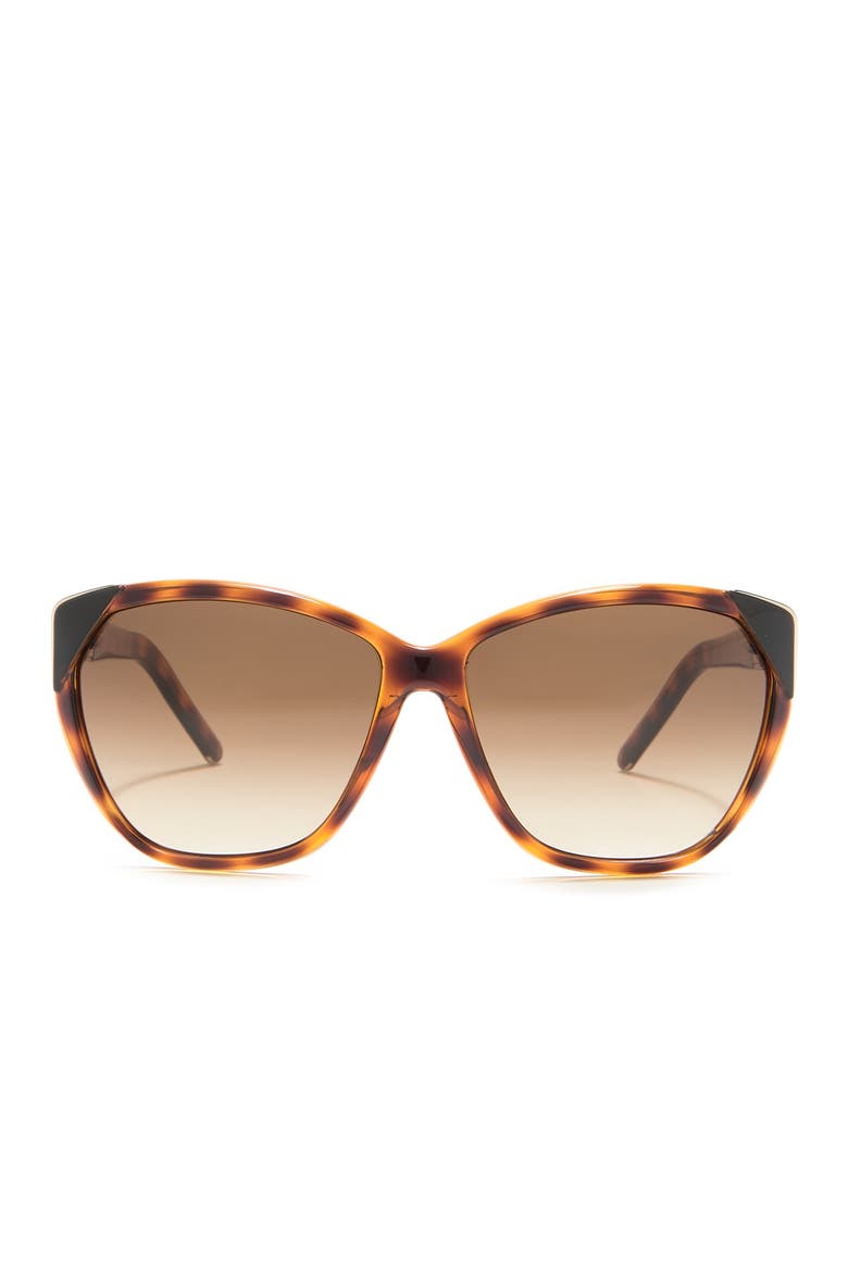 60mm Cat Eye Sunglasses, Alternate, color, TORTOISE