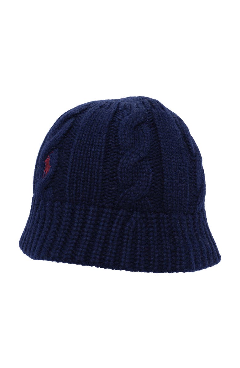 Polo Ralph Lauren Cable Knit Bucket, Alternate, color, Newport Navy