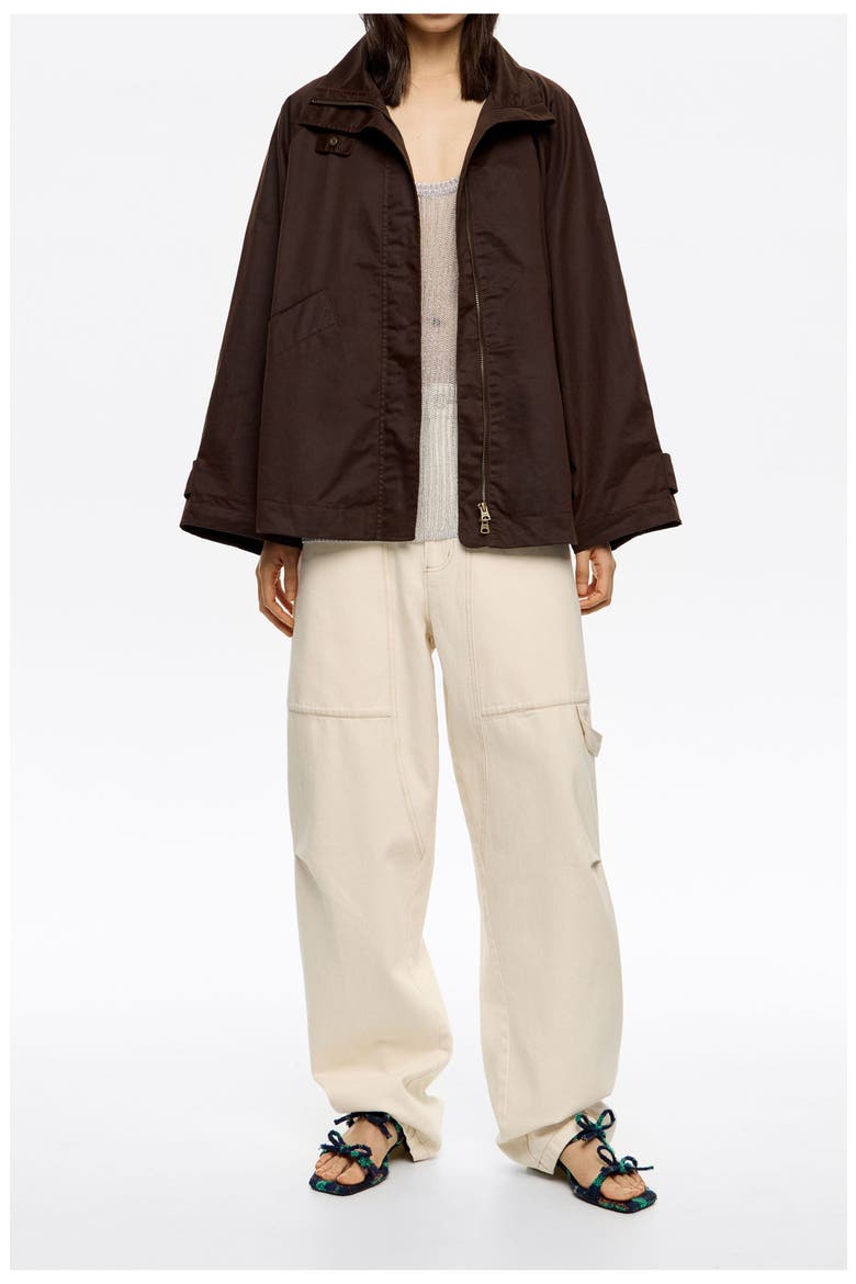 Coated A-Line Trench, Main, color, DARK BROWN