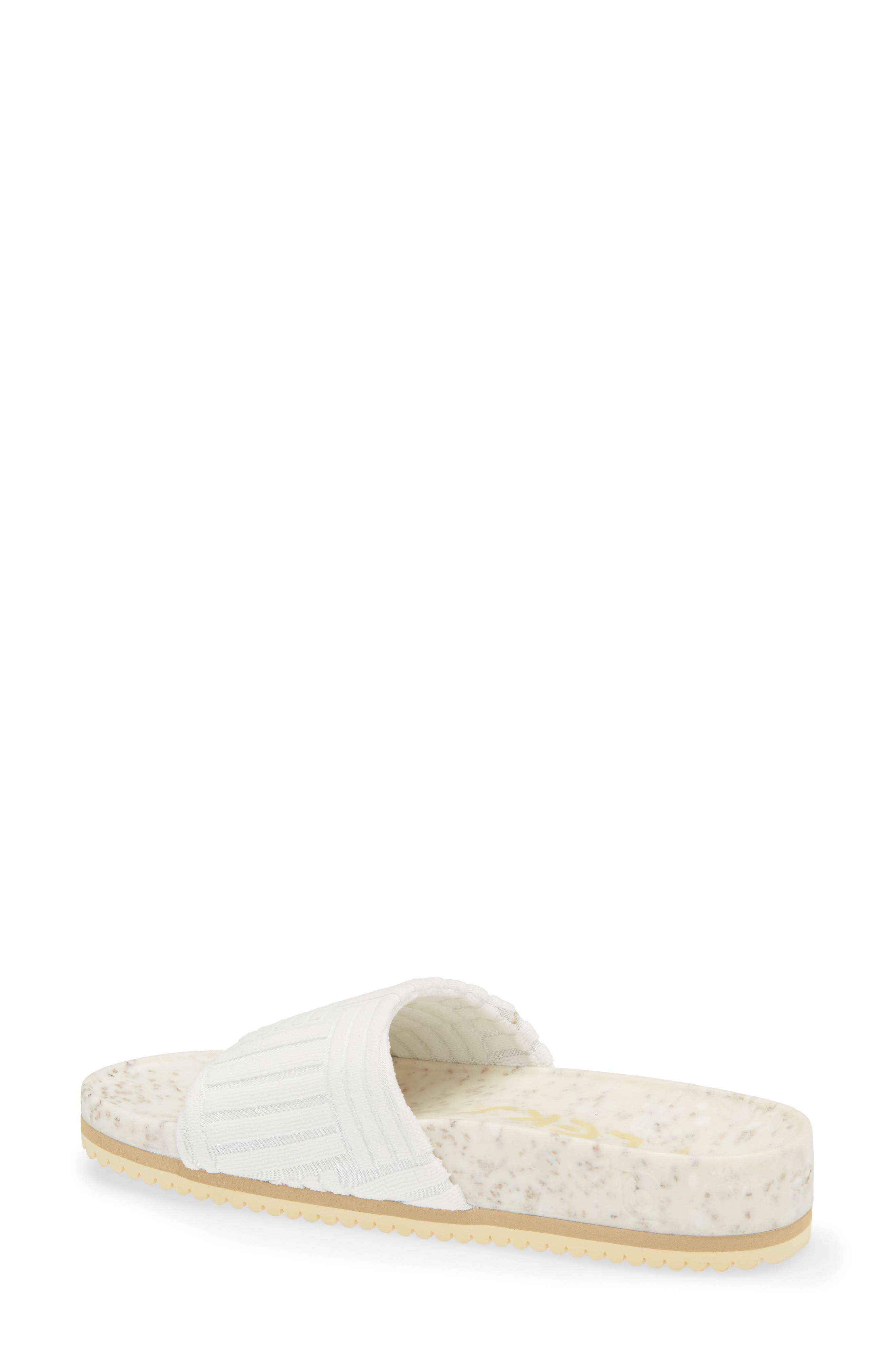 FLEKS La Cumbre Slide Sandal, Alternate, color, White