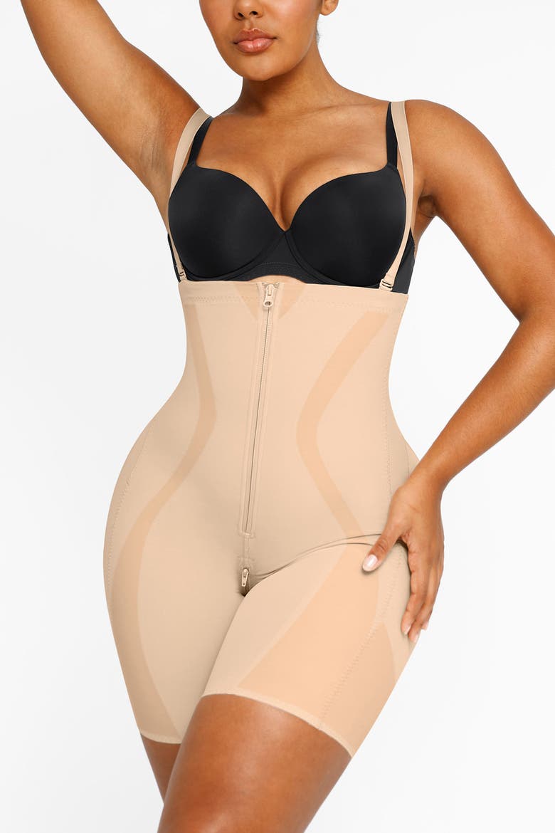 Curve Code X Comfy Sculpting Shorts, Main, color, Sand