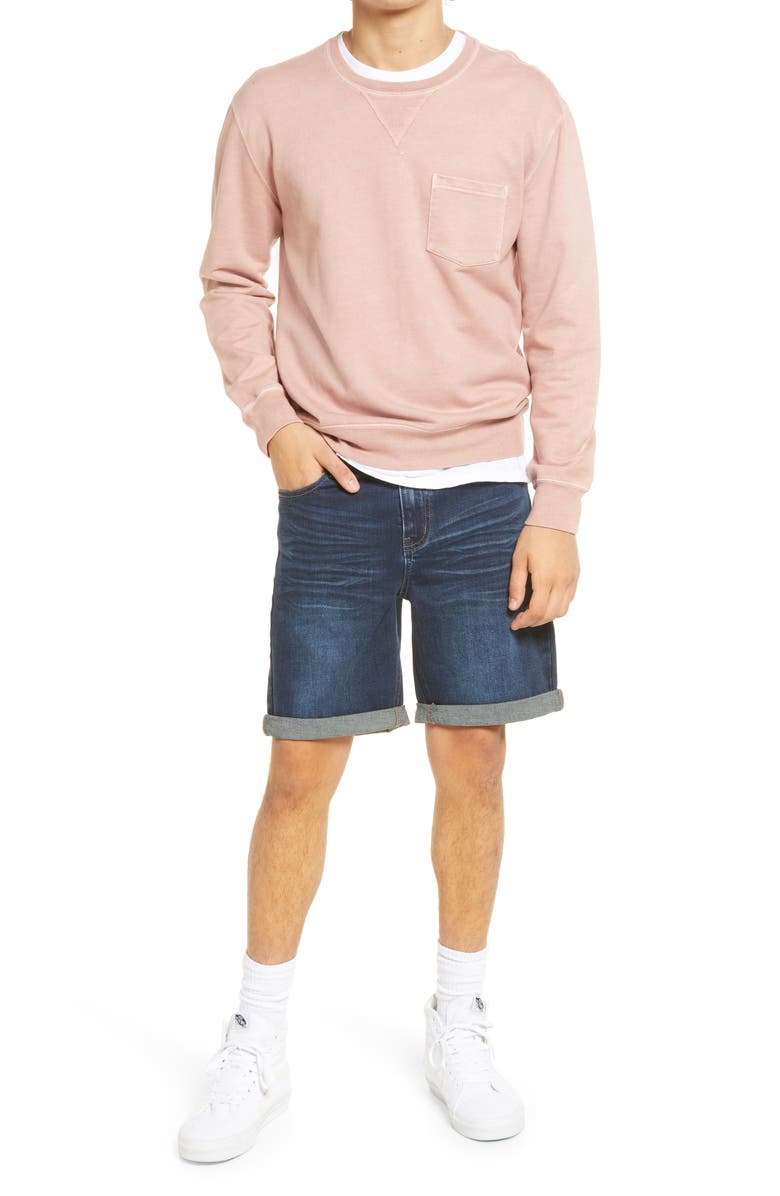 BP. Men's Slim Fit Stretch Denim Shorts, Alternate, color, 