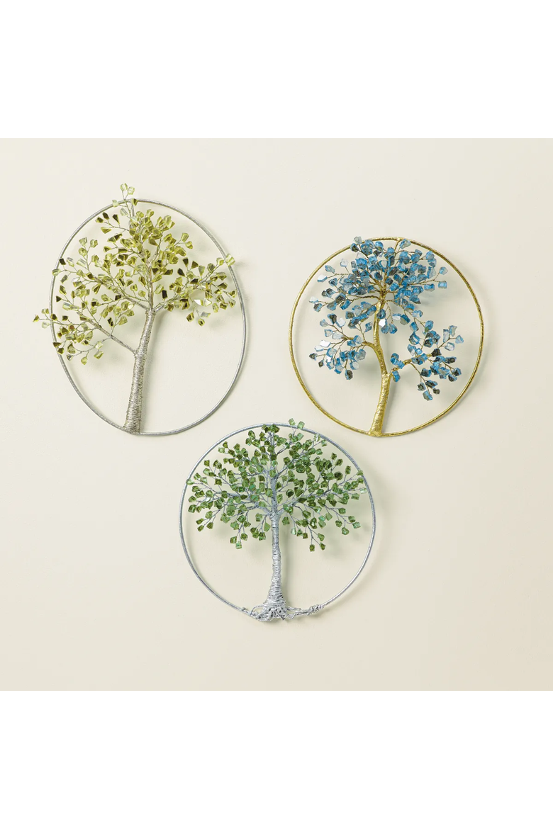Birth Month Tree of Well-Being Art, Alternate, color, March - Tree of Mindfulness