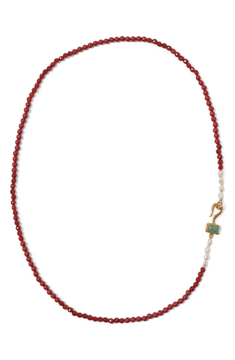 Chan Luu Santos Necklace, Main, color, Carnelian Mix