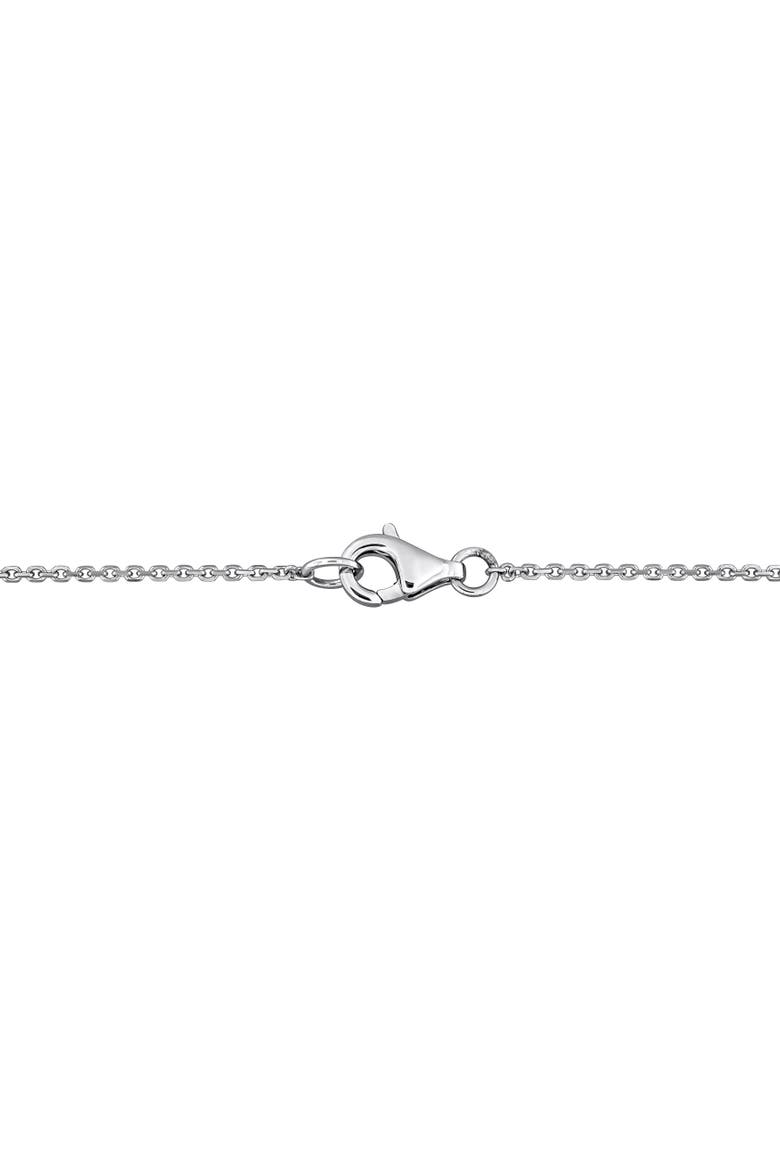 Lab-Grown Diamond 5-Stone Necklace 14k, Alternate, color, White Gold