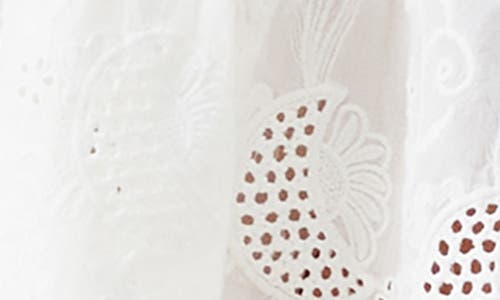 MELISSA ODABASH MELISSA ODABASH PEARL BRODERIE ANGLAISE COVER-UP MINIDRESS