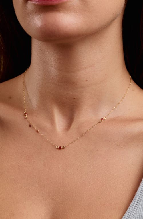 Set & Stones Birthstone Station Necklace