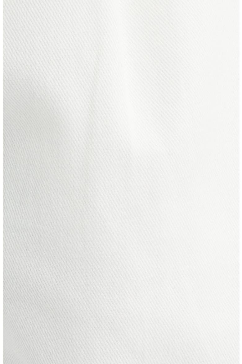 Pleated Wide Leg Cotton Twill Trousers, Alternate, color, WHITE