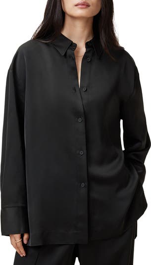 Myrtle Longline Satin Shirt