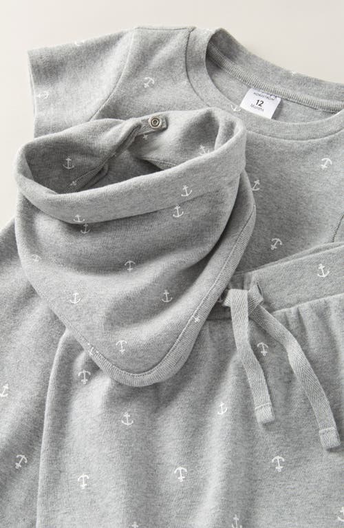 Nordstrom Romper, Bib & Shorts Set In Gray
