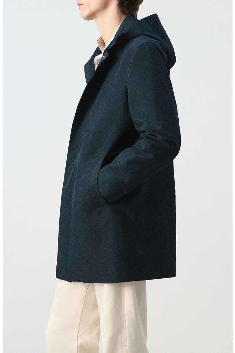 Water Repellent Parka with Removable Hood, Alternate, color, NAVY