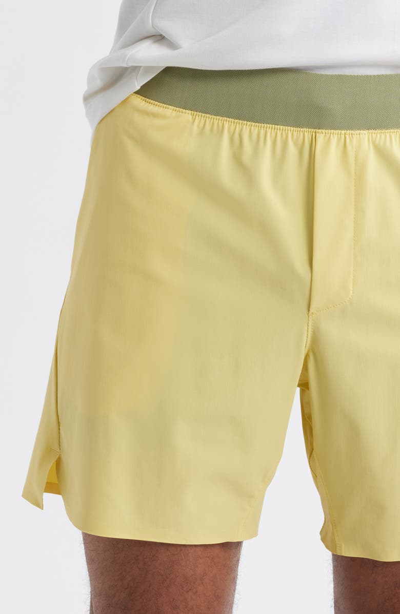 TEN THOUSAND Set 6.5-Inch Water Repellent Cross Training Shorts, Alternate, color, Dusky Citron