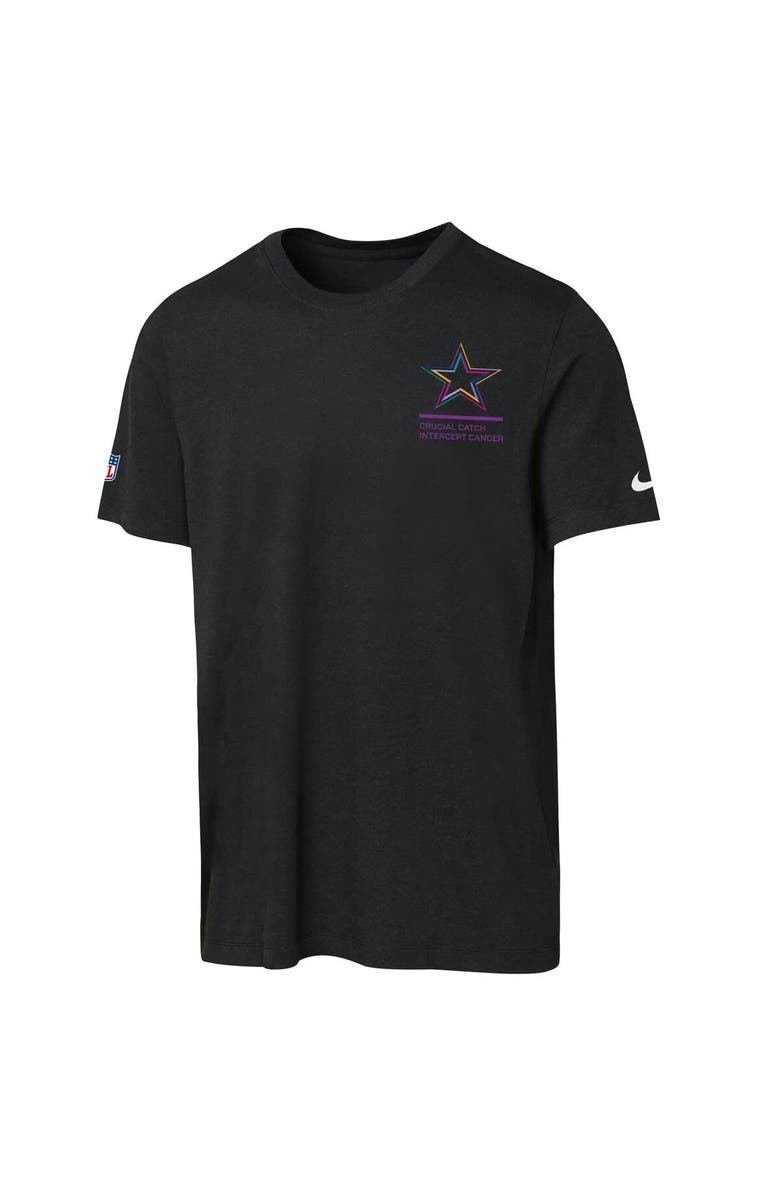 Nike Youth Nike Black Dallas Cowboys 2025 NFL Crucial Catch Tri-Blend Dri-FIT T-Shirt, Alternate, color, Black