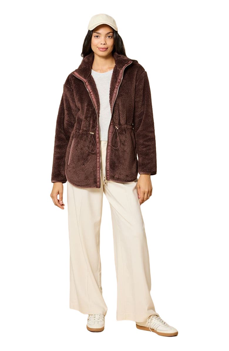 Softies DreamPlush Two Way Zip Jacket, Main, color, Espresso