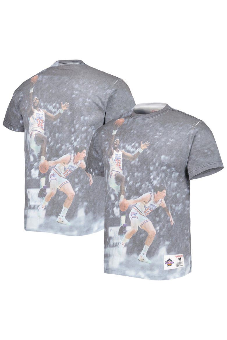 Men's Mitchell & Ness Utah Jazz Above the Rim Graphic T-Shirt, Main, color, White