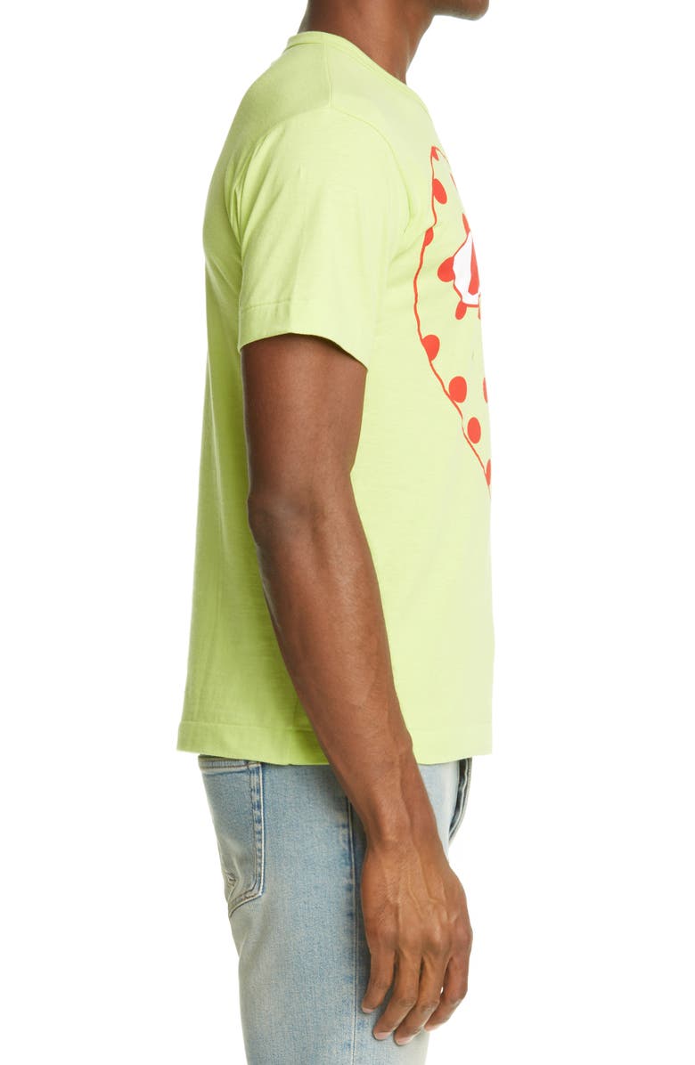 Comme des Garçons PLAY Polka Dot Heart Graphic Tee, Alternate, color, 