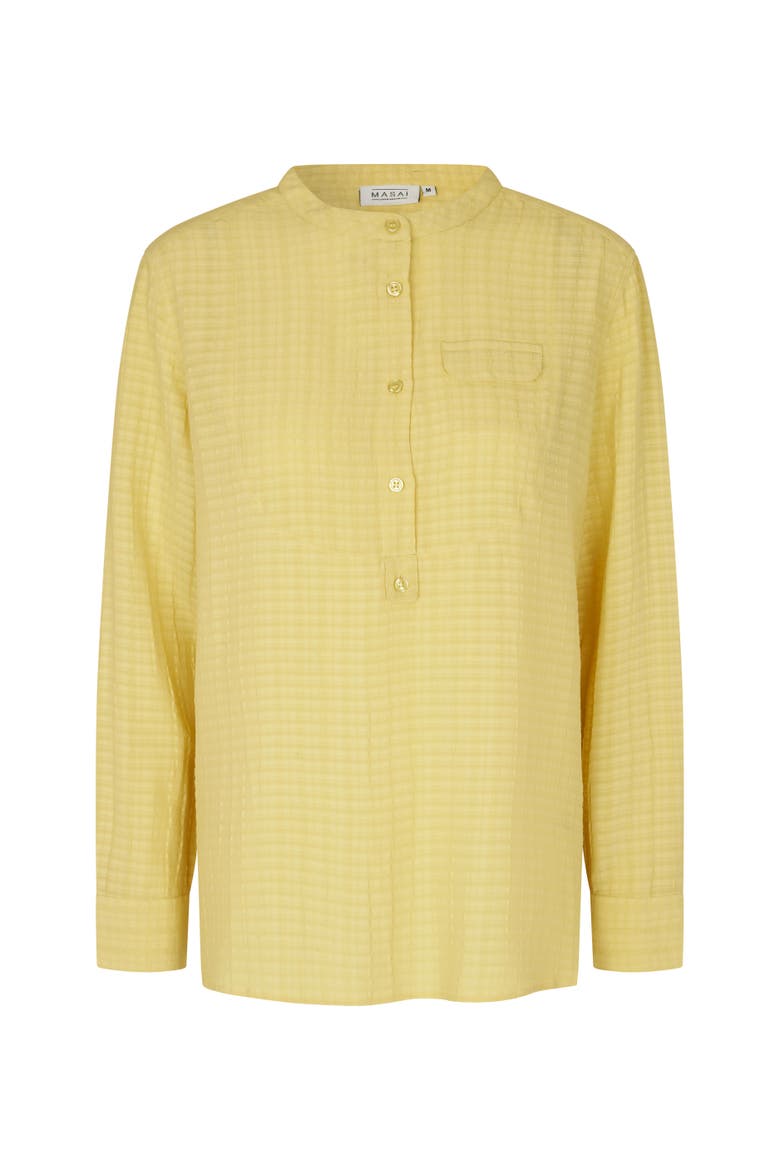 Drystan Long Sleeve Crew Neck Blouse, Alternate, color, Muted Lime