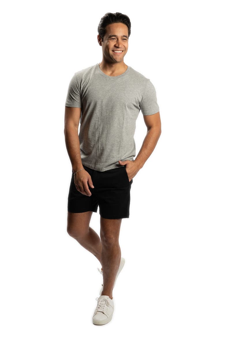Stretch Chino Shorts 5 Inch, Main, color, Black