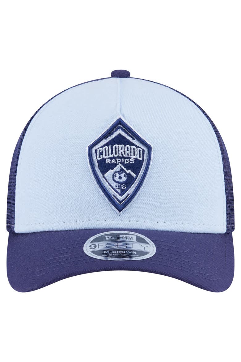 Men's New Era Light Blue Colorado Rapids Color Pack 9FORTY A-Frame Adjustable Trucker Hat, Alternate, color, Light Blue